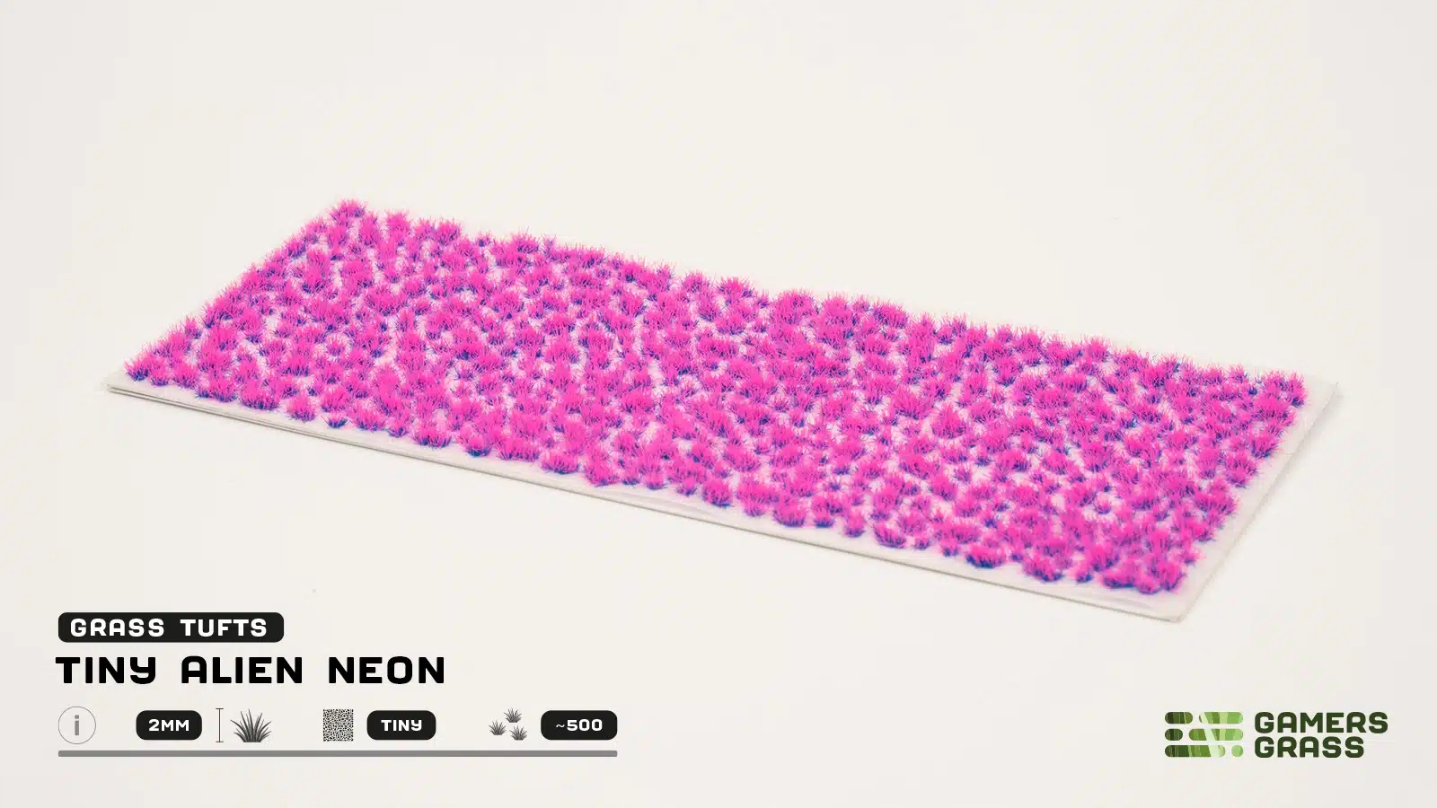 Gamers Grass: Tiny Tufts - 2 mm - Alien Neon – Stwórz magiczne krajobrazy