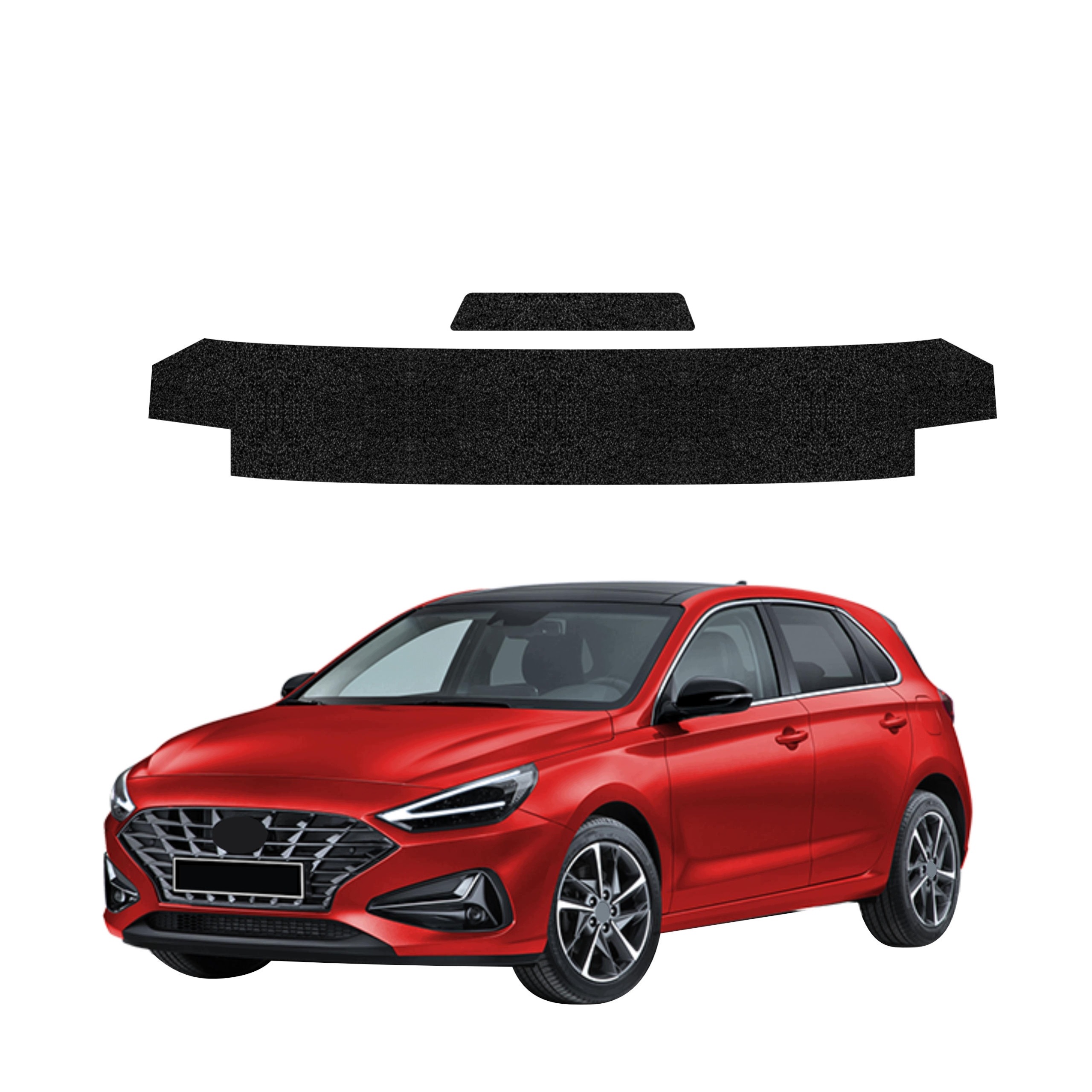 Czarna powłoka techniczna HeavyDuty Black na próg bagażnika do Hyundai i30 Hatchback (2020-2026) – Ochrona na najwyższym poziomie