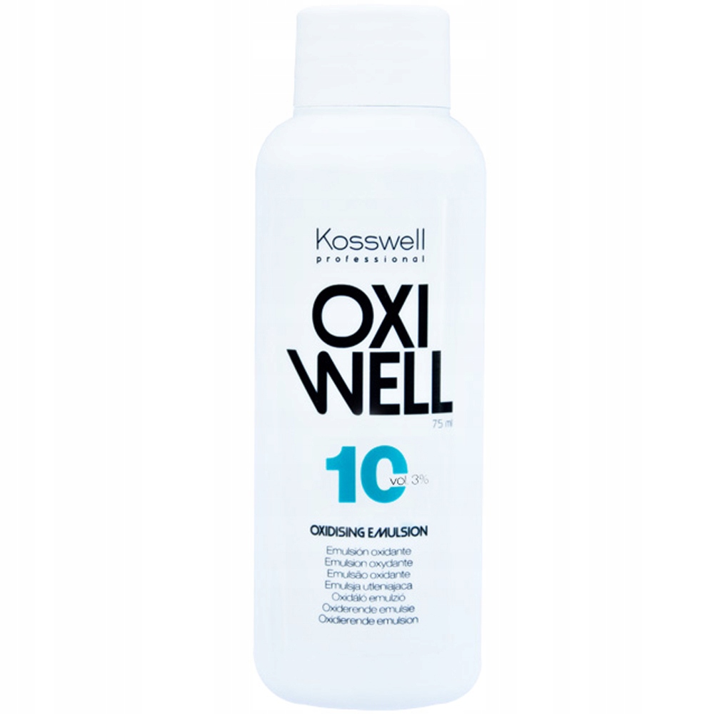 Kosswell Oxiwell 3% Nadtlenek wodoru 75ml – Profesjonalna koloryzacja włosów
