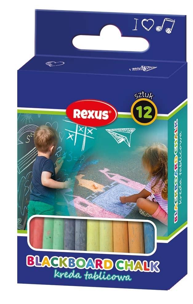 Kreda tablicowa 12 szt. EDUKAMP – Kolorowa zabawa w szkole i w domu