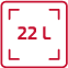 22 l pojemności