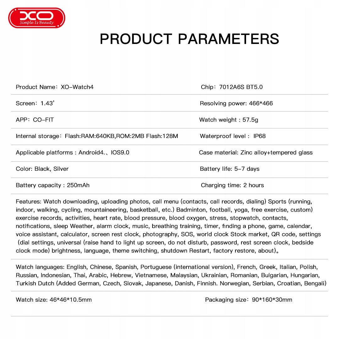 Wydajna bateria 250 mAh – Długi czas pracy