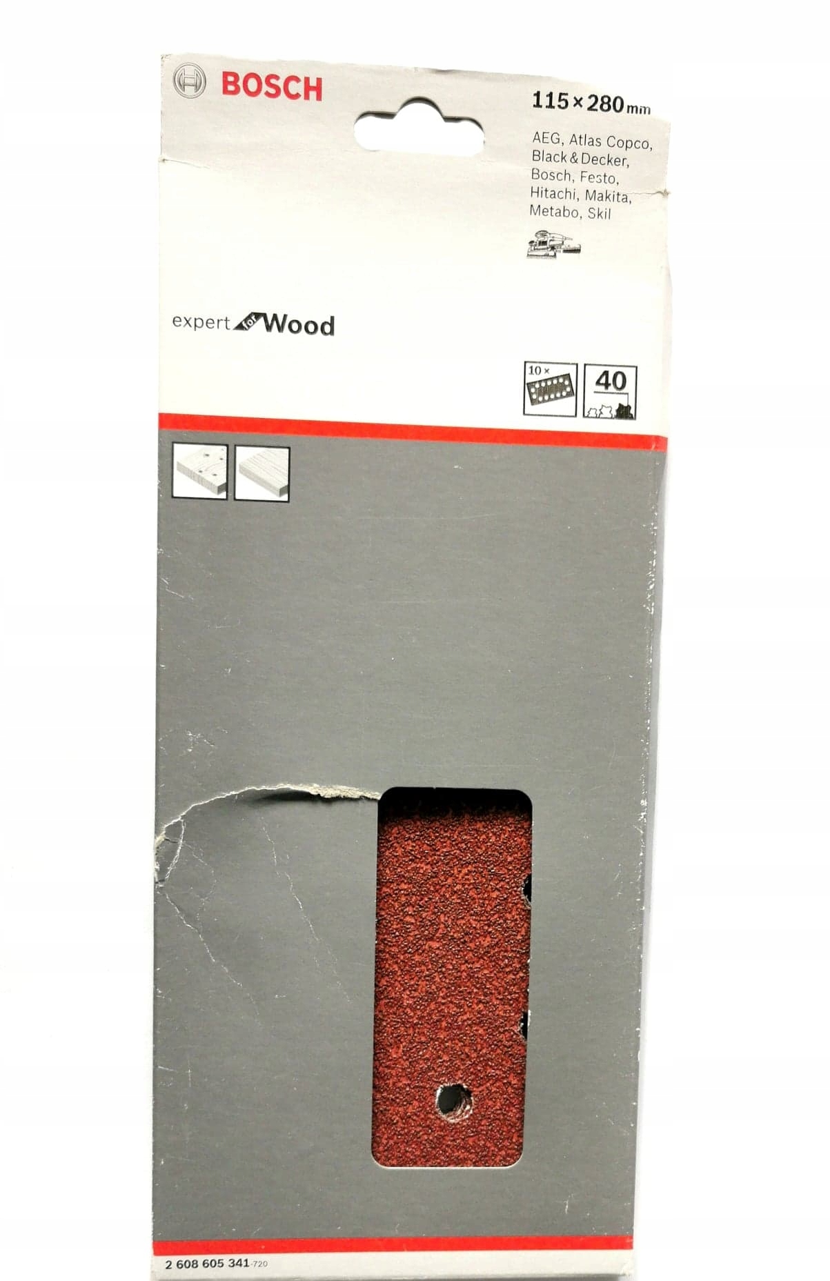 Papier ścierny Bosch SLIBEBLAD 115x280 mm K40 - Doskonały wybór do szlifowania