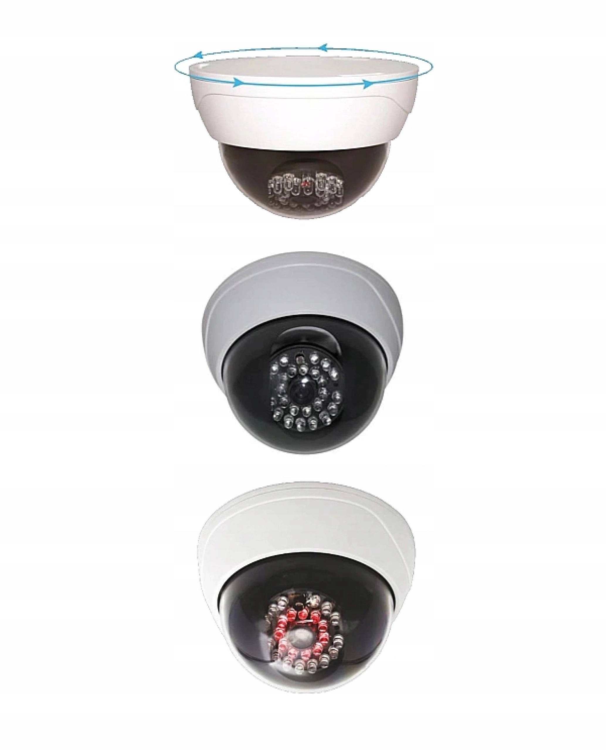 Atrapa kopuły kamery monitorującej CCTV z podczerwienią – Idealne zabezpieczenie dla Twojego biura