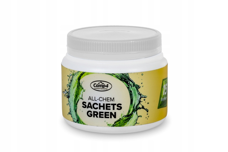 Saszetki sanitarne SANITAR GREEN* 15 szt. - Camp4 dla komfortu w podróży