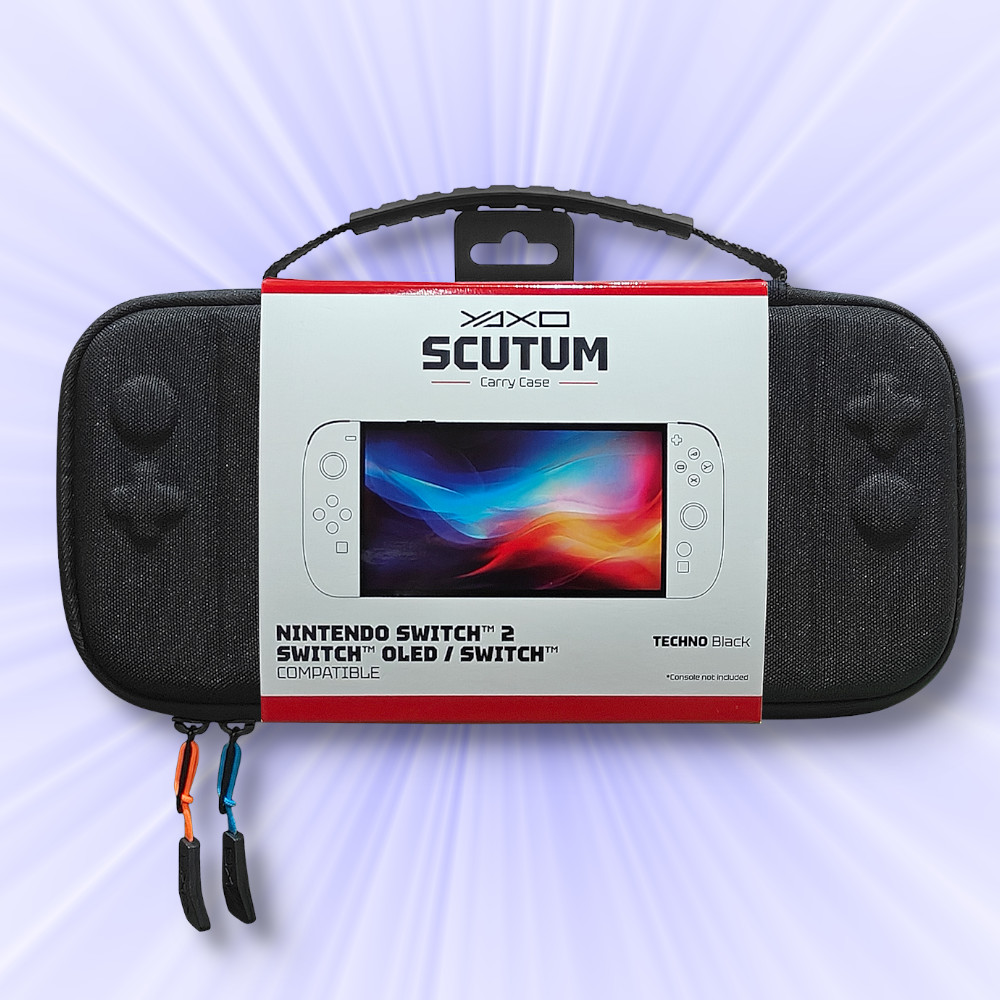 YAXO Etui do konsoli SCUTUM do NS/NS2 Techno Black – Ochrona i styl dla Twojej konsoli