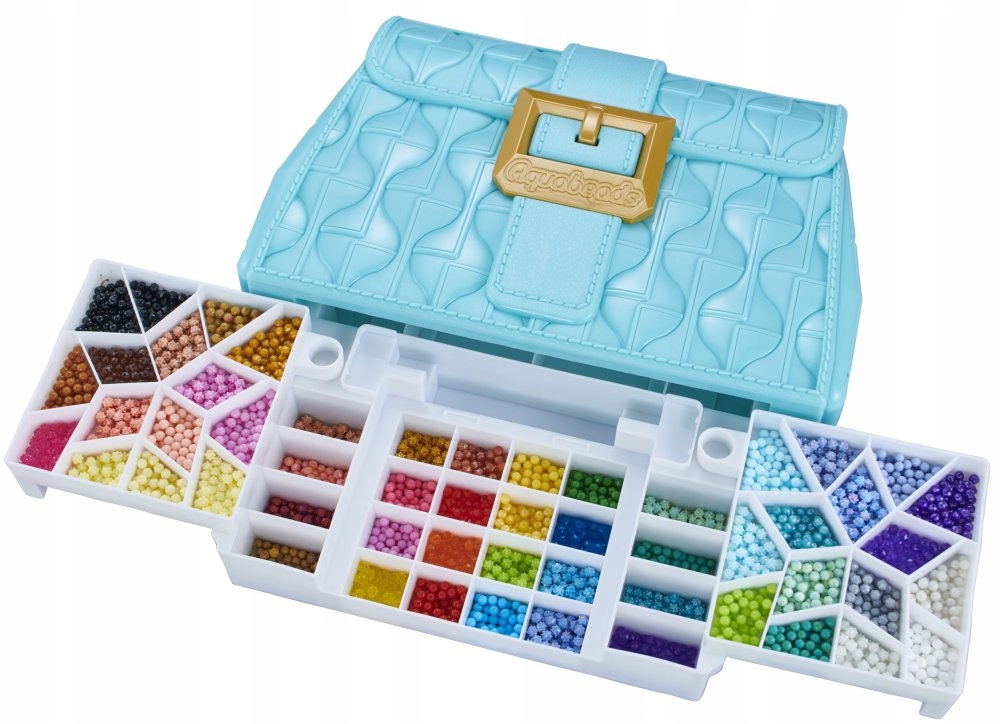 Zestaw 1400 elementów – Kolorowe koraliki w różnych kształtach