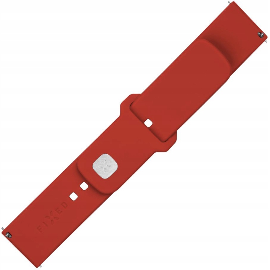 Pasek Fixed | Zestaw Sportowy z Szybkim Zwalnianiem 22mm – Czerwony Silikon