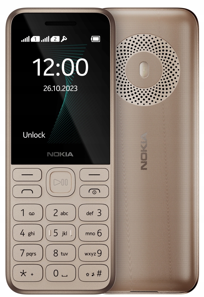 Telefon komórkowy Nokia 130 (2023) – Złoty – Twój niezawodny towarzysz