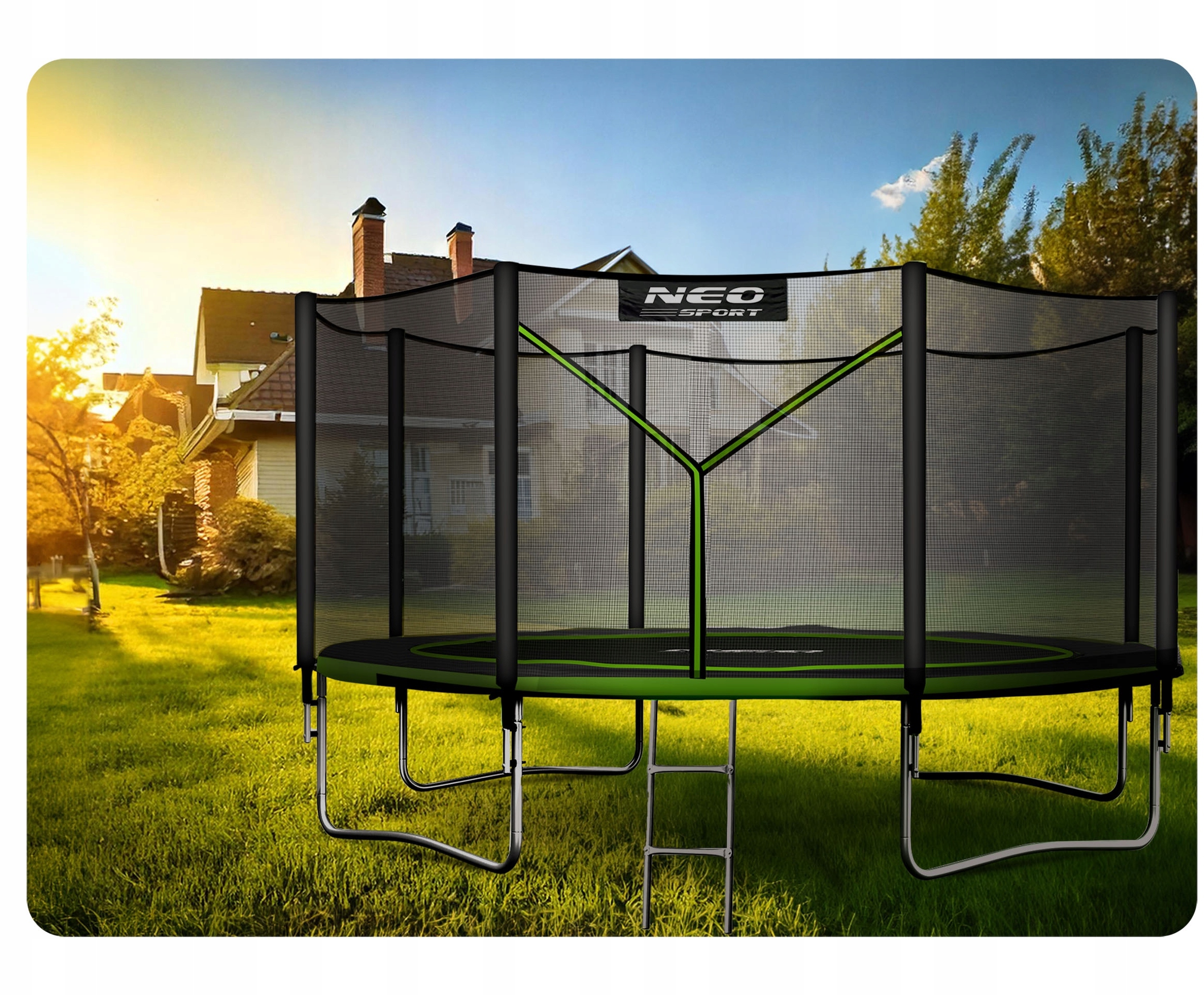 Trampolina ogrodowa NeoSport 374 cm (12 ft) – Idealna do zabawy w ogrodzie