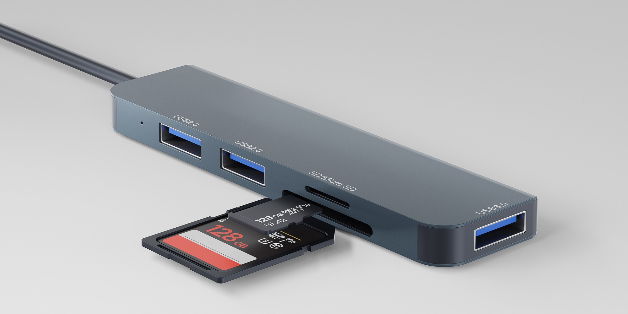 Hub Newell 5 w 1 - szary