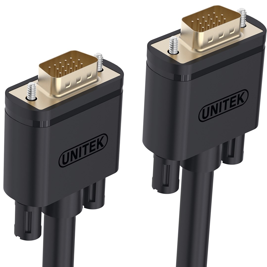 Kabel D-Sub (VGA) 1.5m czarny (Y-C503G) – Wysoka jakość obrazu
