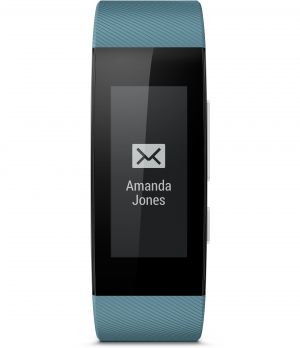 Opaska SmartBand Talk SWR30 firmy Sony z aplikacją Lifelog pozwala na bieżąco sprawdzać skrzynkę odbiorczą poczty e-mail.