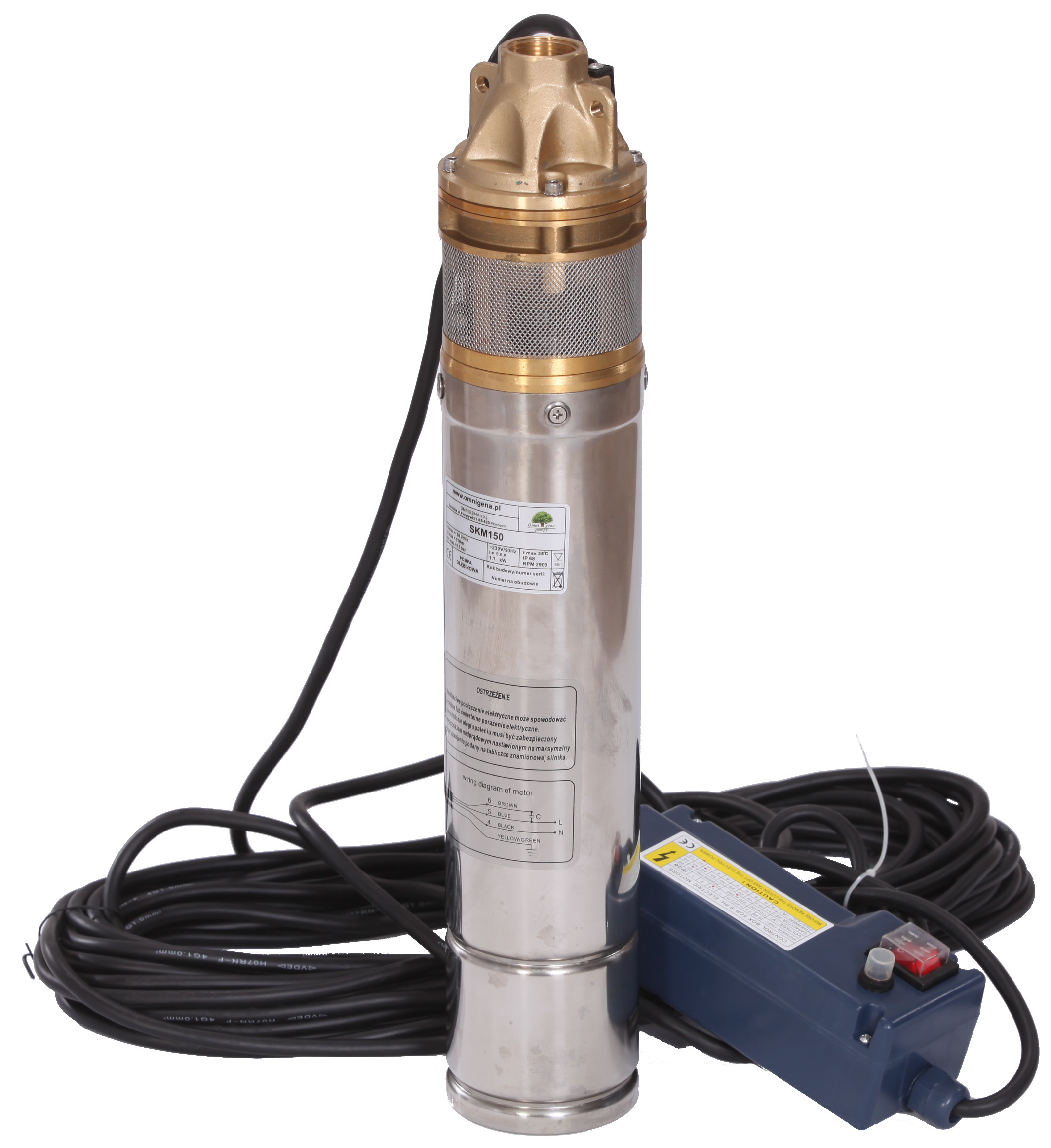 Omnigena Pompa głębinowa SKM 200 41.5kW 220V – Wydajność i niezawodność w każdym zastosowaniu