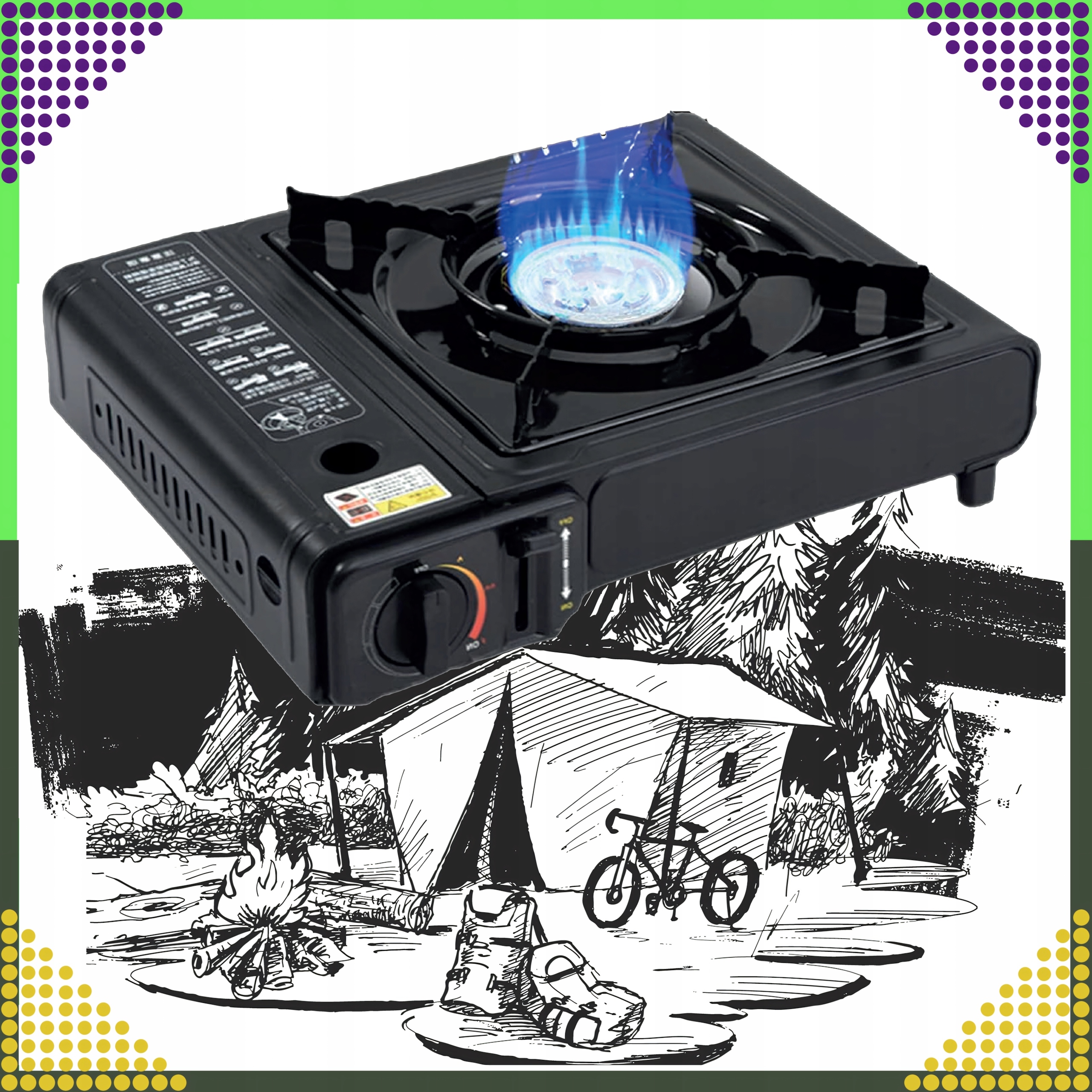 Kompaktowy i lekki design – Doskonała do biwaków i wędrówek