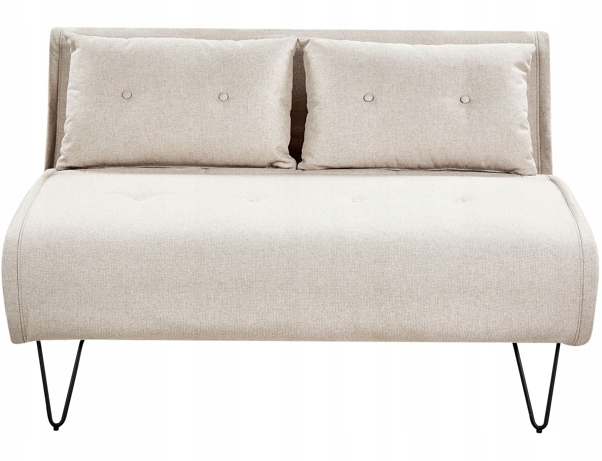 Sofa rozkładana 2-osobowa jasnobeżowa VESTFOLD – Elegancja i funkcjonalność w Twoim wnętrzu