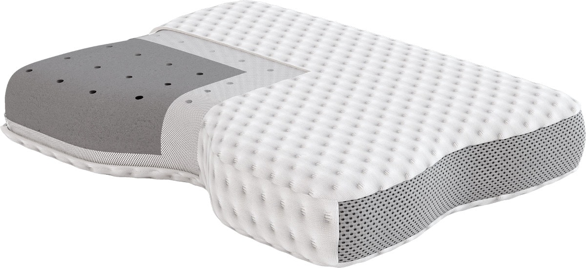 Poduszka z pianką z pamiecią kształtu SleepMed Pillow Supreme.