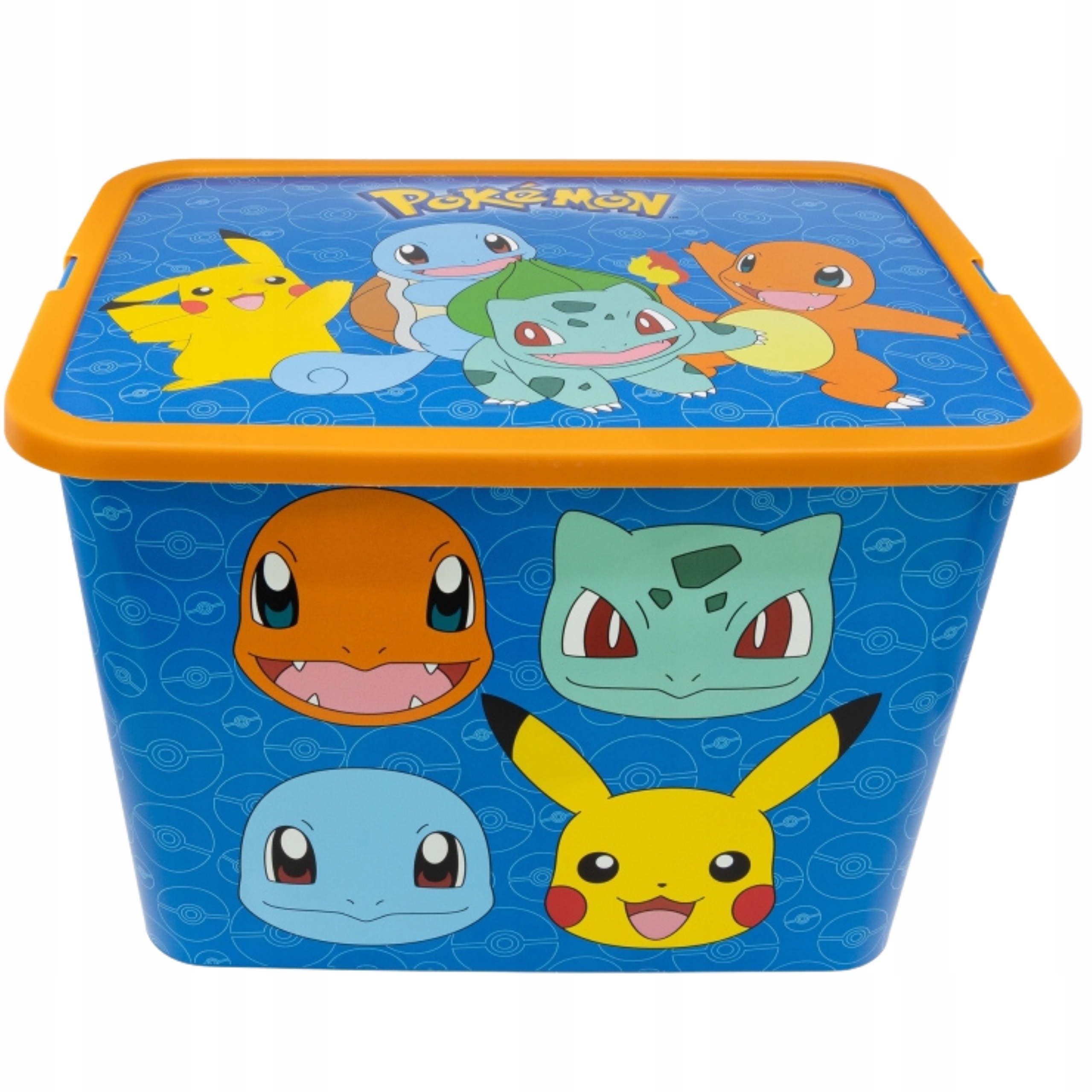 Pojemnik na Zabawki Organizer Skrzynia Pudełko z Przykrywką Pokemon 23 L – Idealne rozwiązanie do pokoju dziecka!