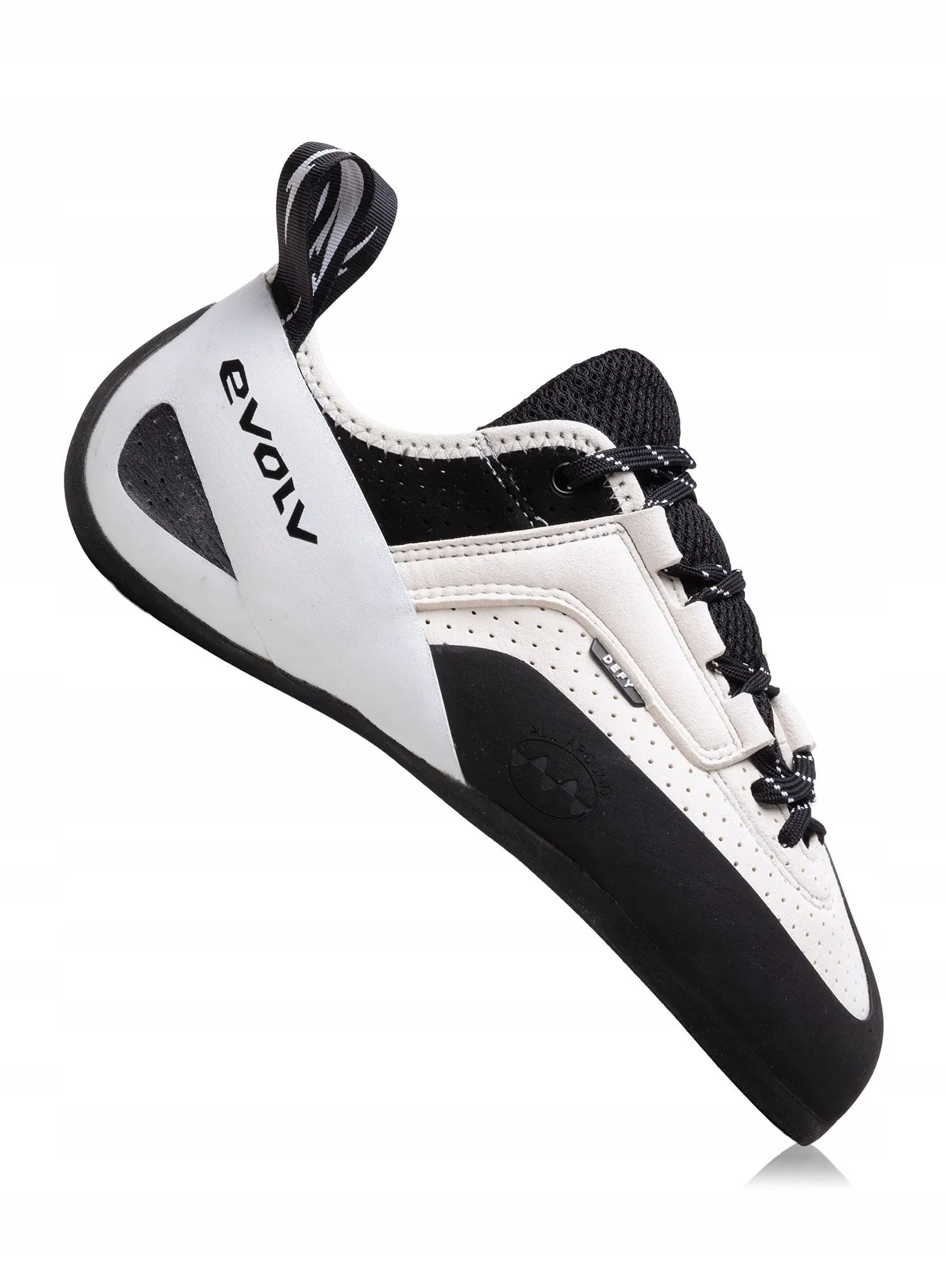 Buty wspinaczkowe Evolv Defy Lace - gray/black – Komfort i wszechstronność w wspinaczce
