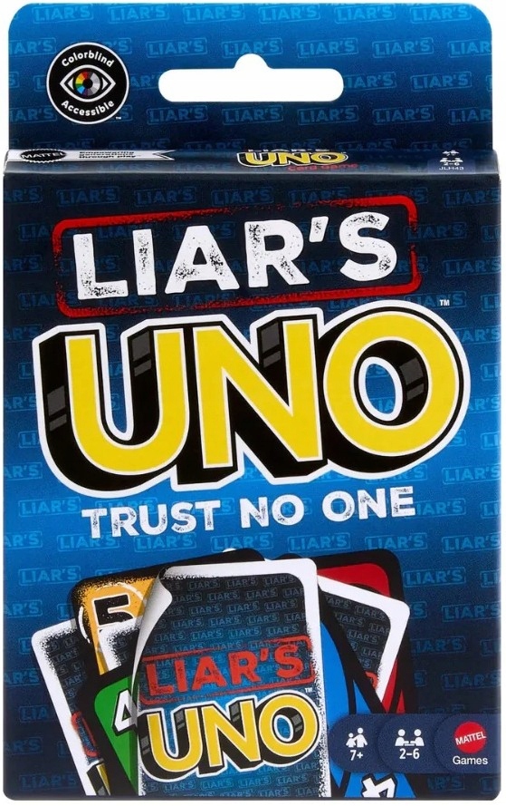 Gra karciana Mattel UNO Klamcy Liar – Zasady i emocje w jednej talii