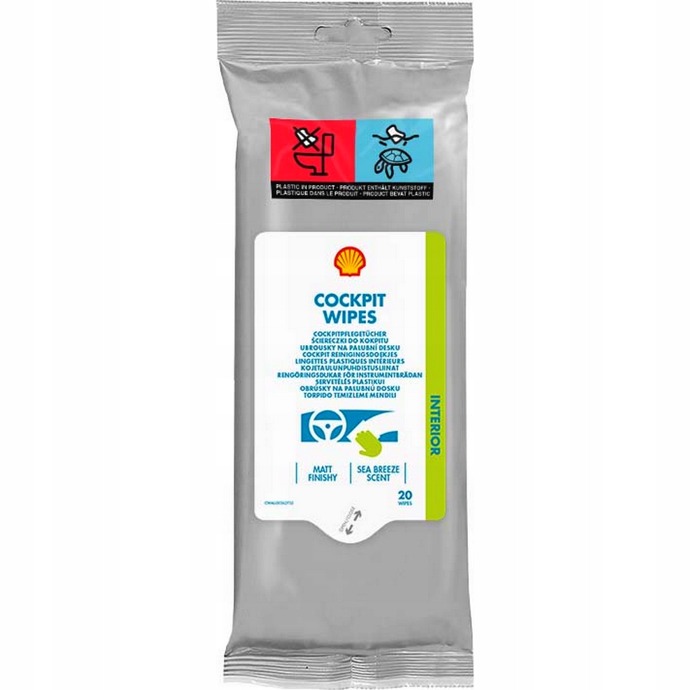 Sposób użycia ściereczek Shell Cockpit Wipes