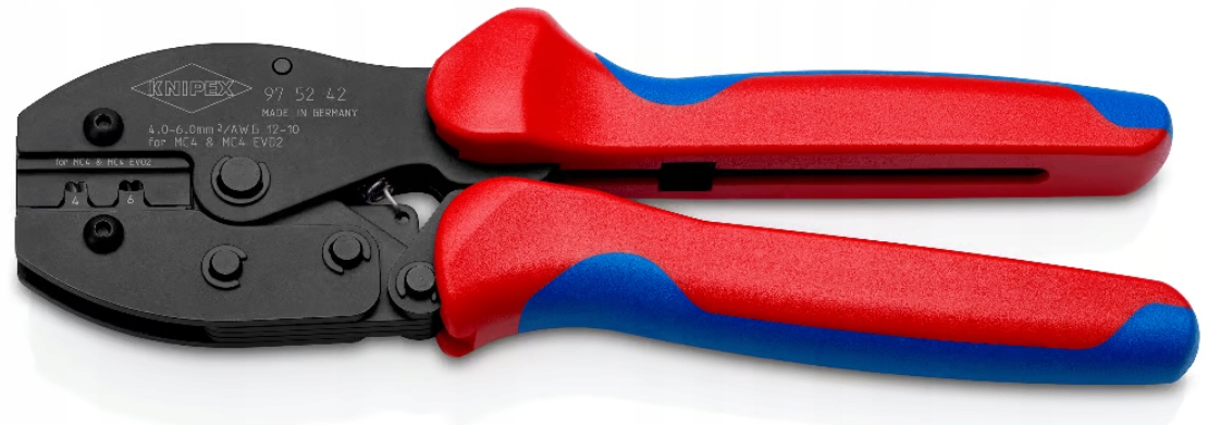 Szczypce do zagniatania złączy MC4 i MC4 EVO 2 PreciForce KNIPEX – Niezawodne narzędzie do instalacji