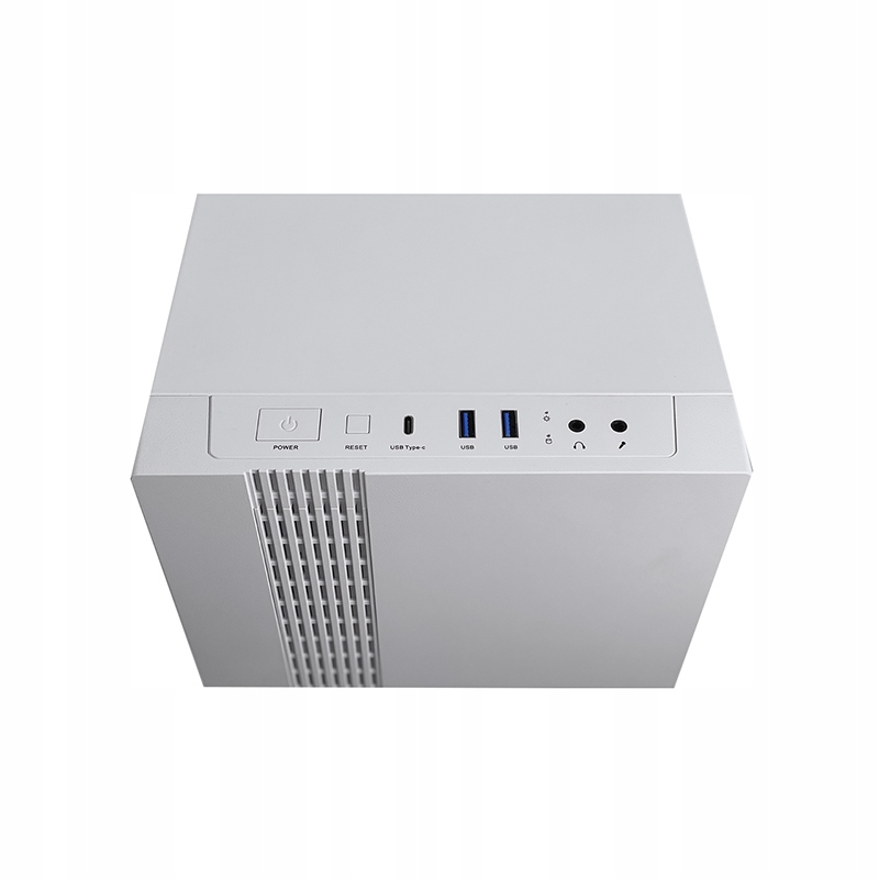 Złącze USB typu C i perforowany panel przedni