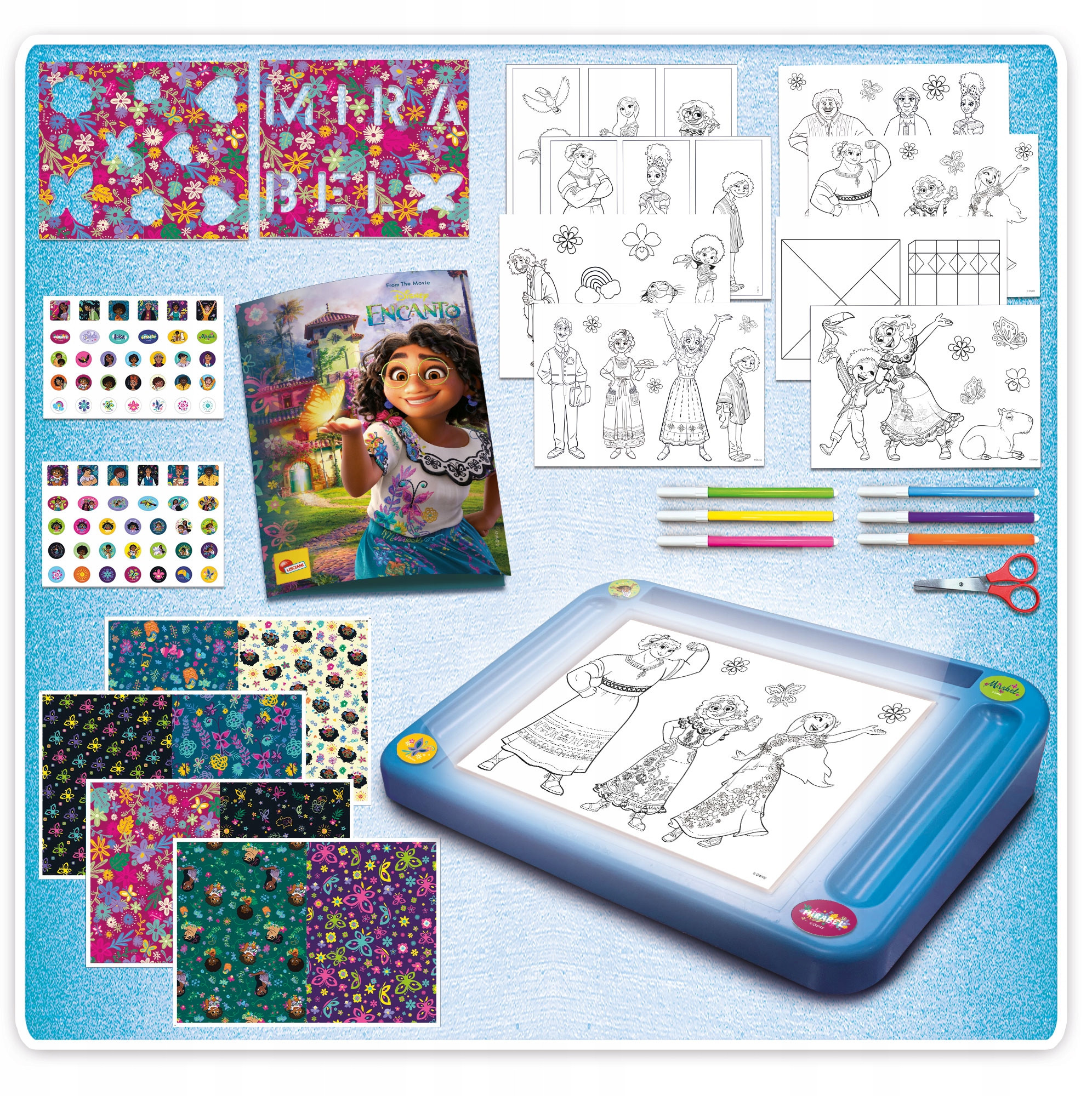 Lisciani Encanto Szkoła Rysowania z Tablicą LED – Kreatywna zabawa dla dzieci