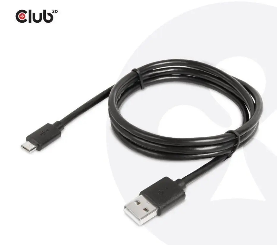 Kabel USB-A - microUSB 1 m Czarny (CAC-1408) – Idealne połączenie dla Twoich urządzeń