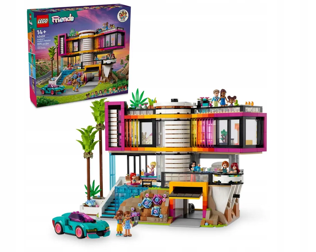 LEGO Friends Nowoczesna rezydencja Andrei 42639 – Kreatywna zabawa dla nastolatków