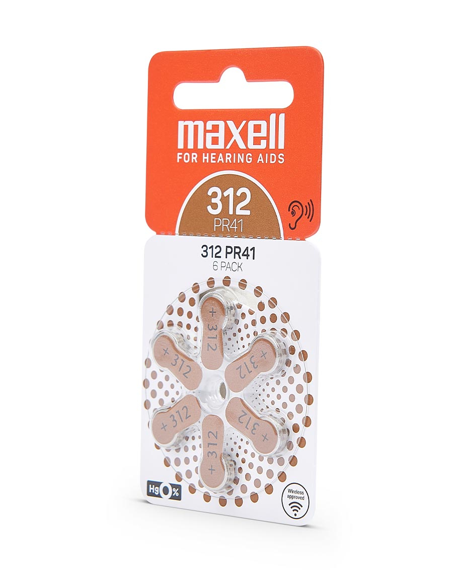 MAXELL BATTERY ZINK AIR PR41 (312) – Wydajne zasilanie dla aparatów słuchowych