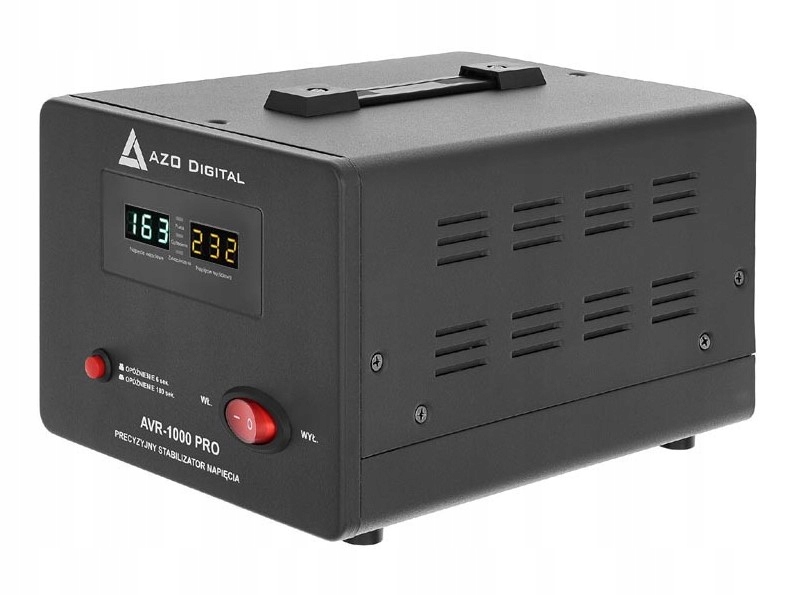Stabilizator napięcia AZO AVR-1000 PRO – Niezawodna ochrona dla Twojego sprzętu