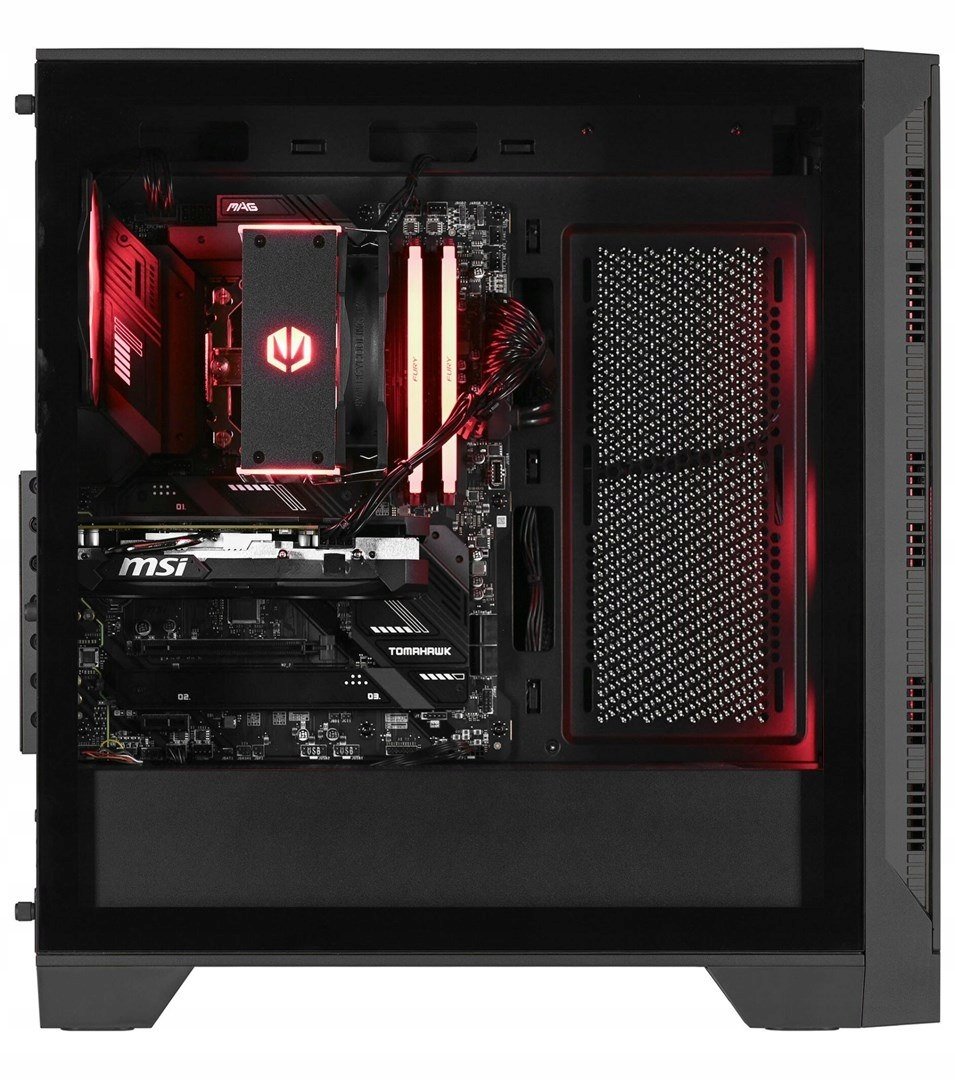 Nowoczesna obudowa Midi Tower z podświetleniem RGB