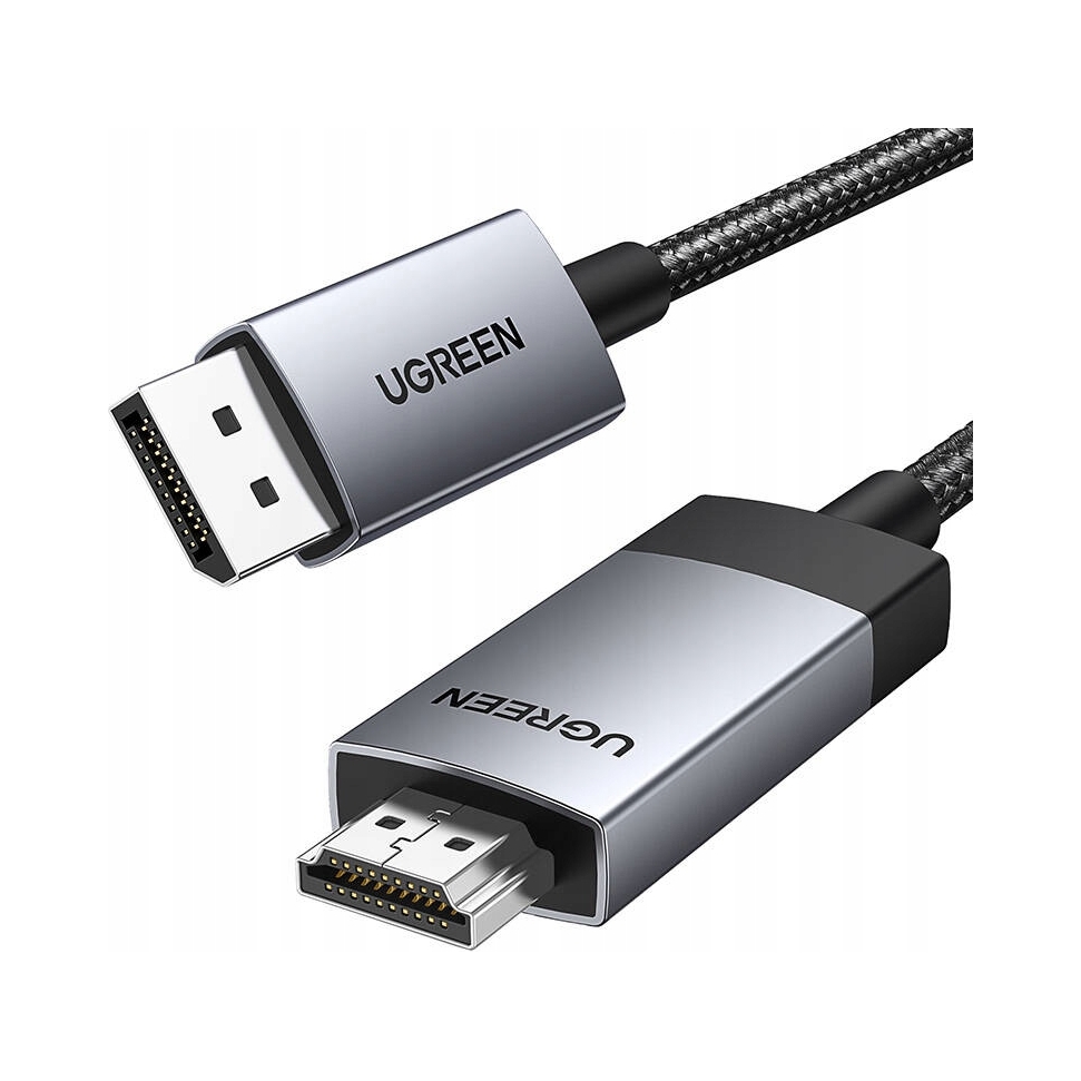 Kabel DisplayPort - HDMI Ugreen DP119 4K, 1m – Idealne połączenie dla Twojego sprzętu