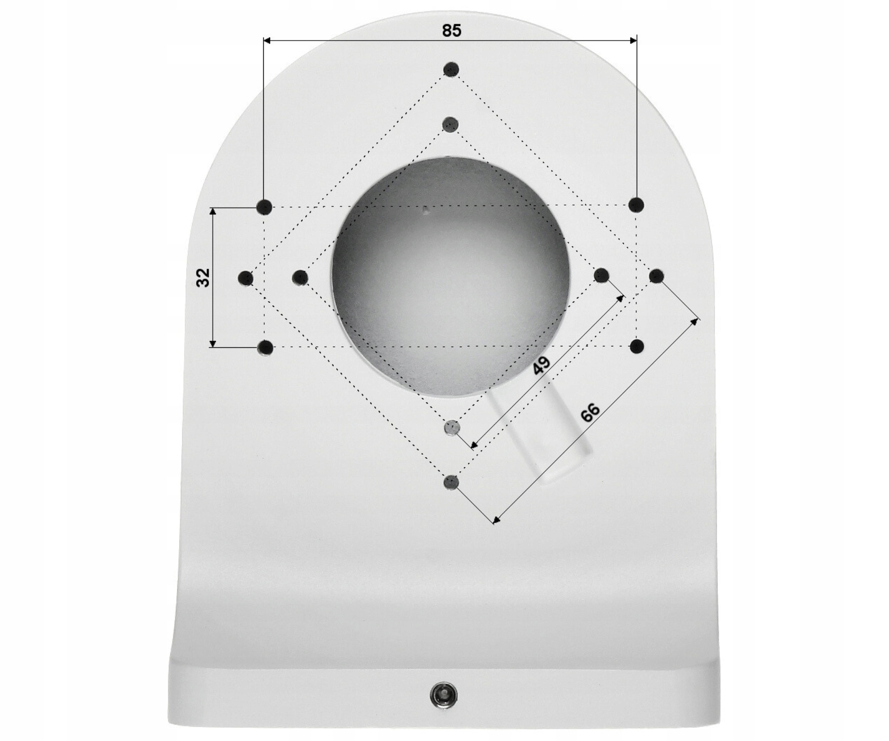 Wymiary i Waga Uchwytu Kamery STG-PFB204W