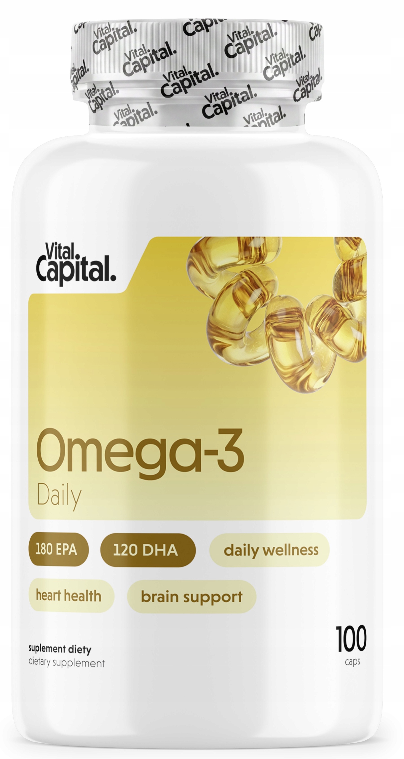 VITALCAPITAL Omega-3 Daily – Suplement diety dla zdrowia serca i mózgu