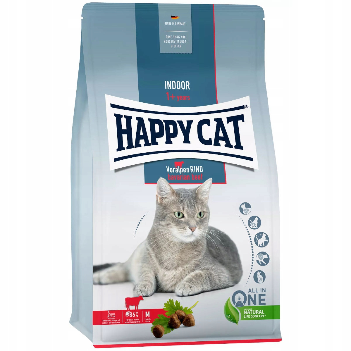 Happy Cat Indoor Bavarian Beef – Doskonała karma dla kotów domowych