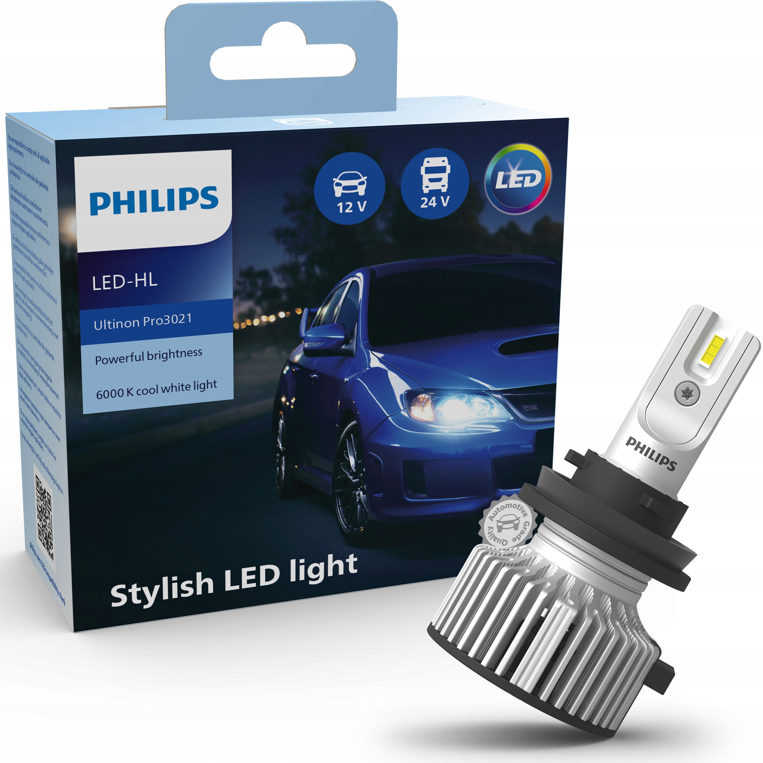 Żarówka LED Philips H8/H11/H16 Ultinon PRO3021 – Wyjątkowe oświetlenie dla Twojego samochodu