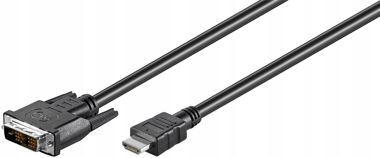 Kabel HDMI - DVI-D 3m czarny (50581) – Idealne połączenie dla Twojego sprzętu