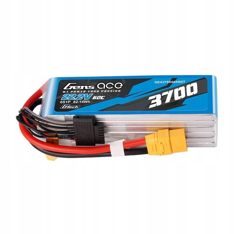 Akumulator Lipo Gens Ace G-Tech 3700mAh 22.2V 60C 6S1P XT90 – Wydajność i moc dla Twojego modelu helikoptera