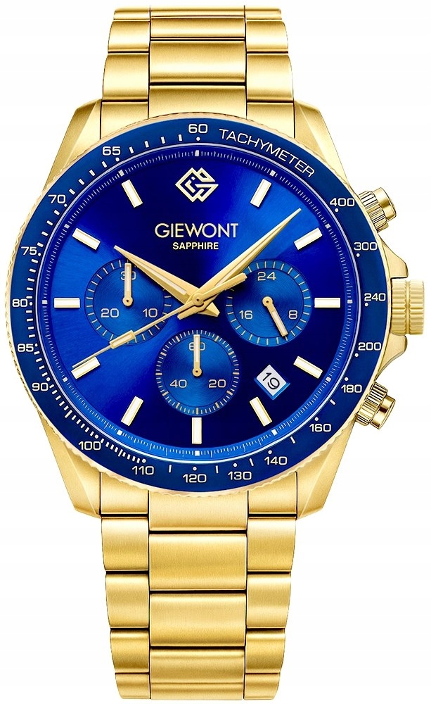 Zegarek Męski Chronograph Sapphire Złoto Niebieski GW3520-B5 – Elegancja i precyzja w jednym