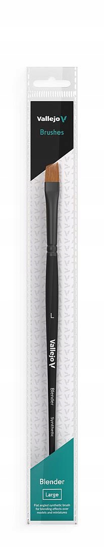 Pędzel Vallejo B05003 - Blender Flat Angled Synthetic Brush - Duży