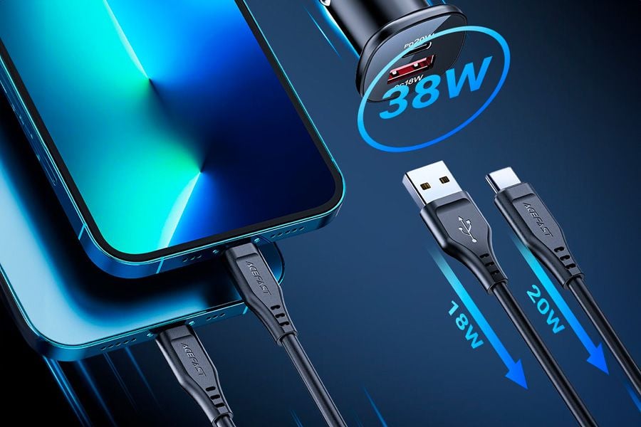 Acefast ładowarka samochodowa B1