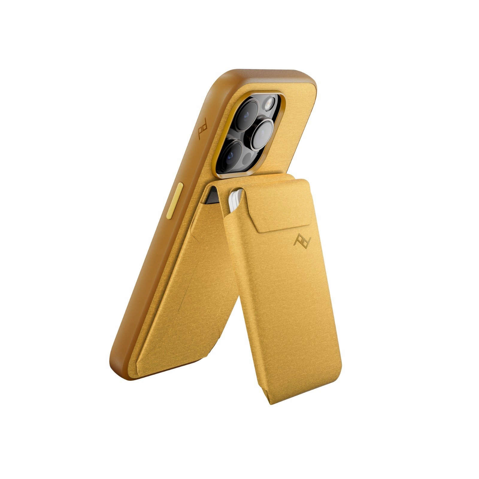 Peak Design Mobile Wallet Stand – Magnetyczny portfel do telefonu i podstawka w kolorze żółtym