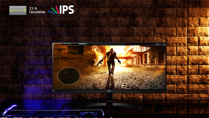 21:9 UltraWide™ FHD on IPS Display