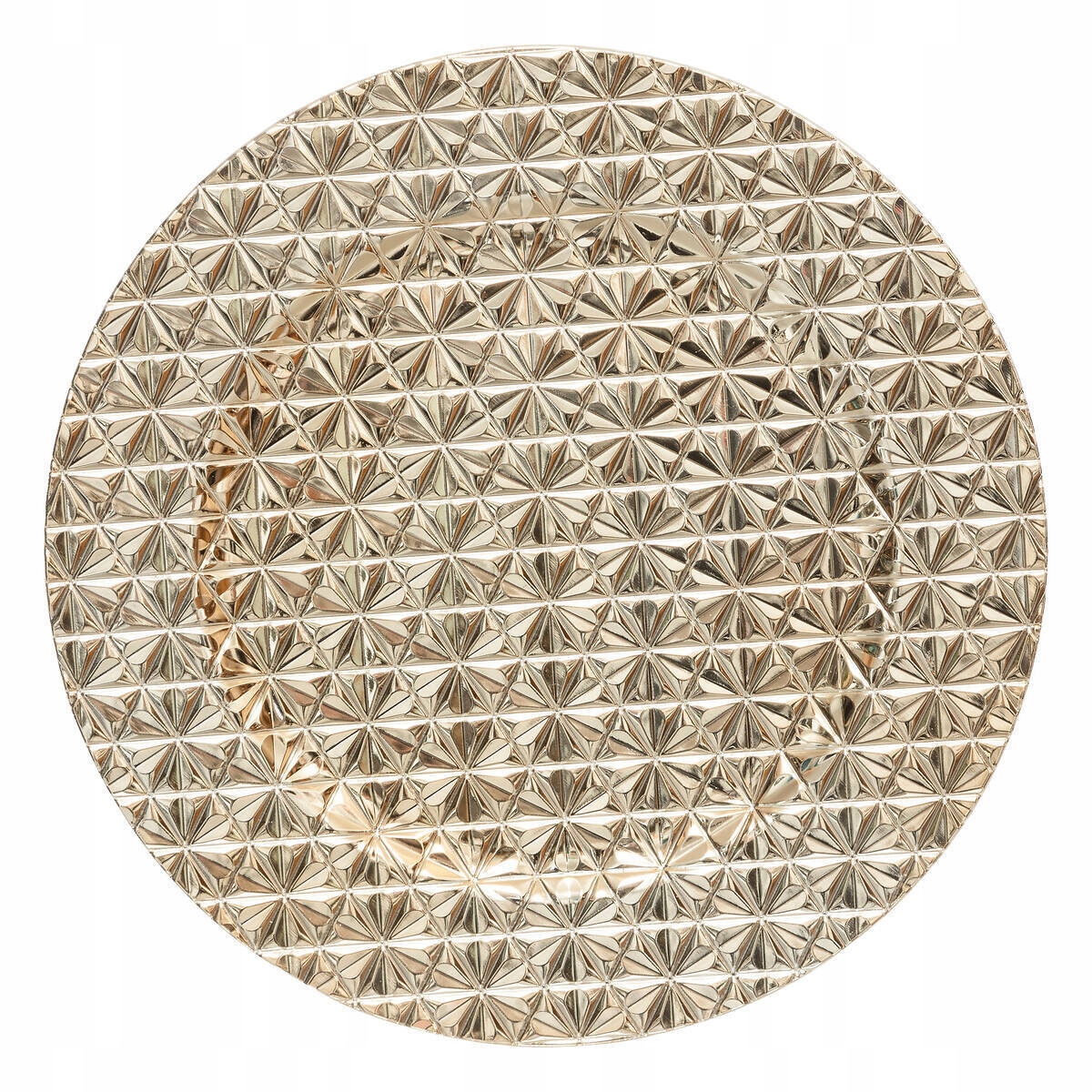Atmosphera Podkładka pod talerz w geometryczny wzór, złota, Ø 33 cm – Elegancja na każdym stole