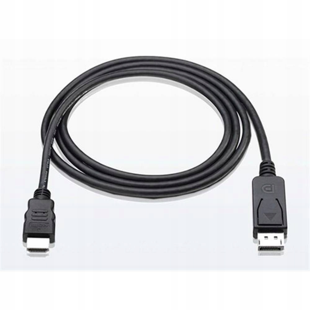 Kabel DisplayPort - HDMI 2m czarny (ICOC DSP-H-020) – Wysoka jakość sygnału audio-wideo
