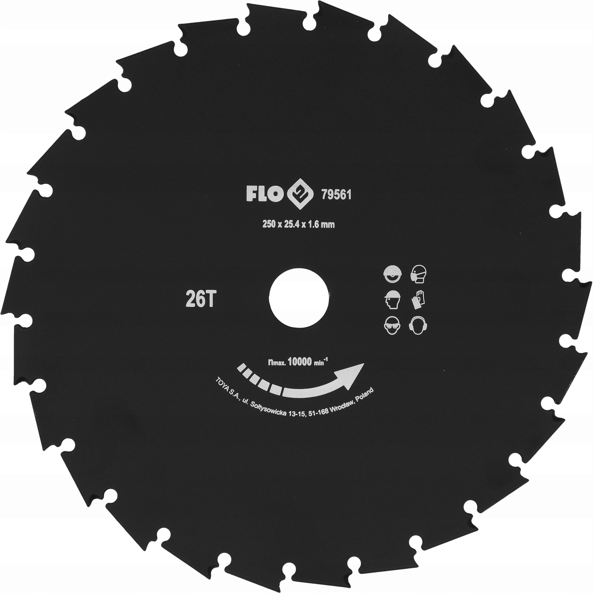 FLO TARCZA PRZECINAK 250mm / 25,4mm – Wydajność i precyzja w ogrodzie
