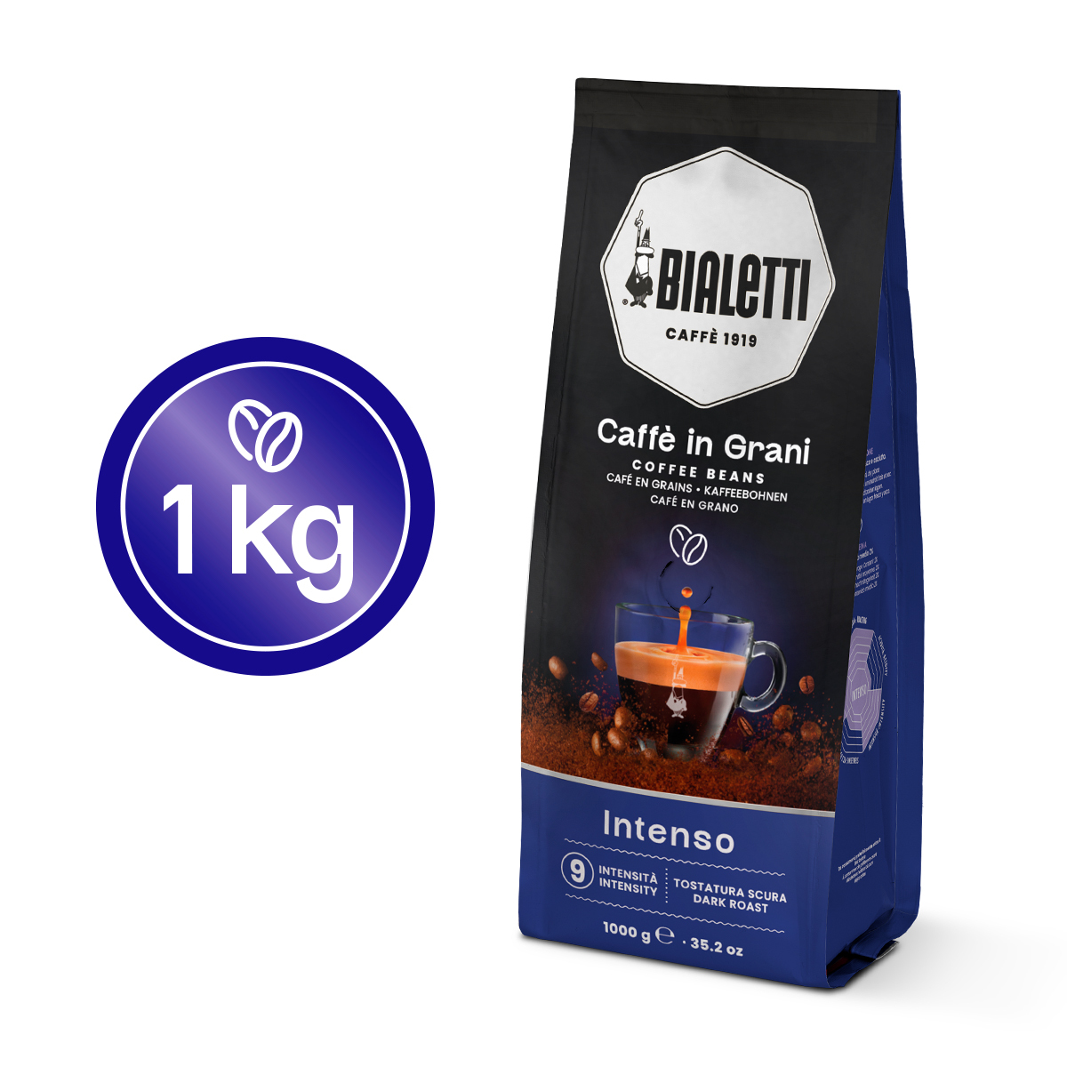 Kawa ziarnista Bialetti Esperto Grani Intenso 1 kg – Doskonały wybór dla miłośników espresso