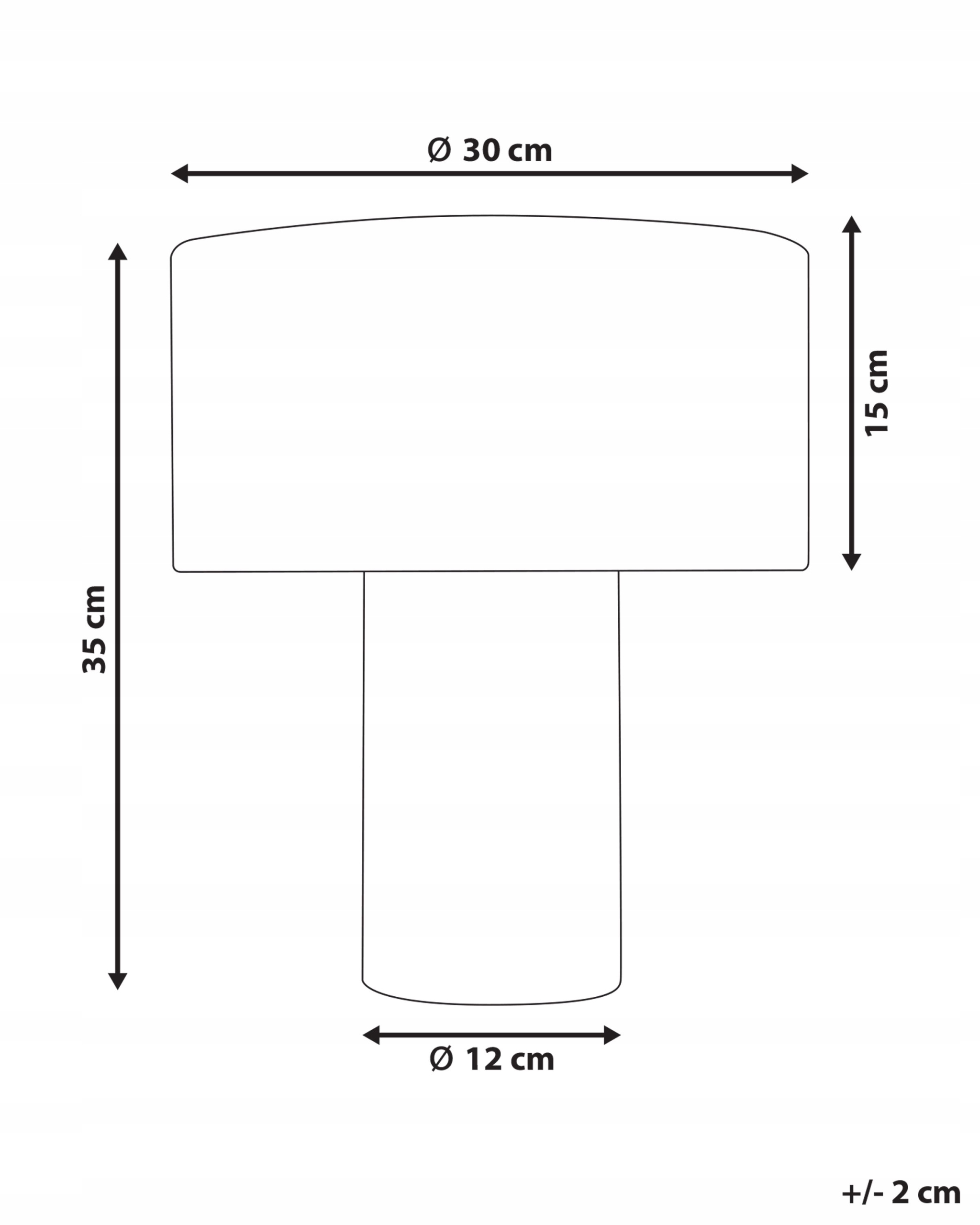 Wymiary i szczegóły konstrukcyjne lampy